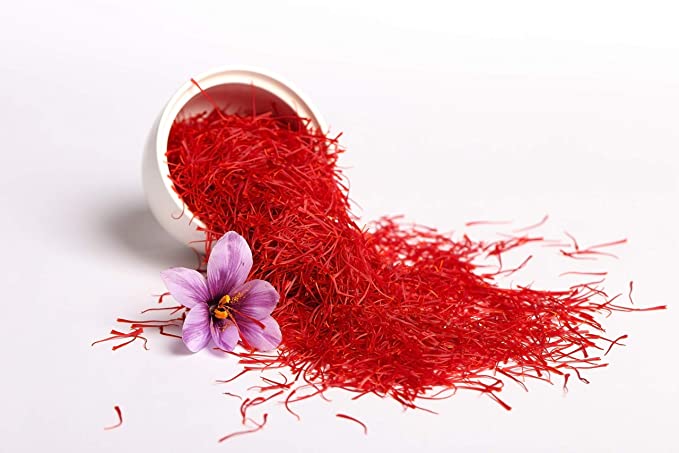 Premium Saffron Threads, Pure All Red Saffron Spice | Super Negin Grade | For Culinary Use Such as Tea, Paella, Golden Milk, Rice, & Risotto