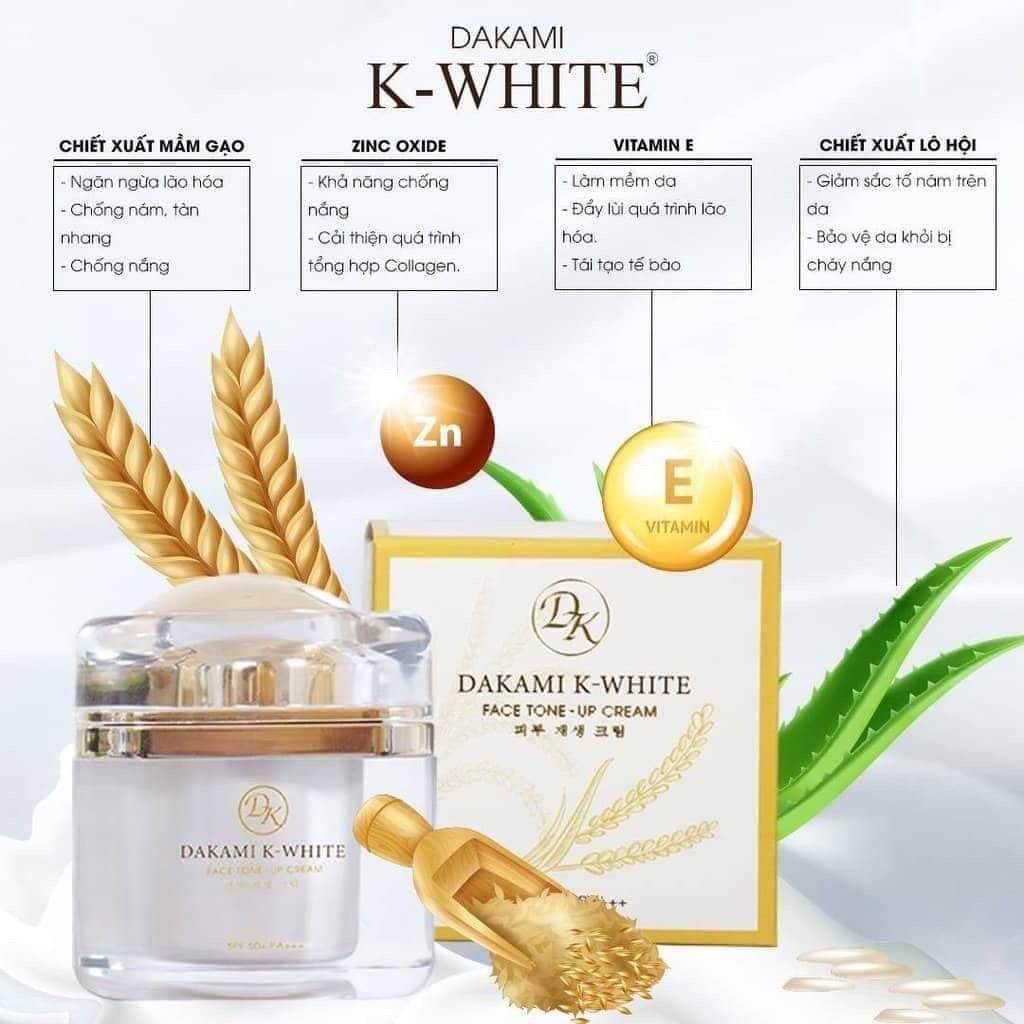 Dakami K-White Kem Dưỡng Da Ban Ngày