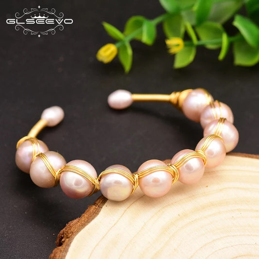 Gold Filled Bracelet Filled With Fresh Water Beautiful Pearl for Women