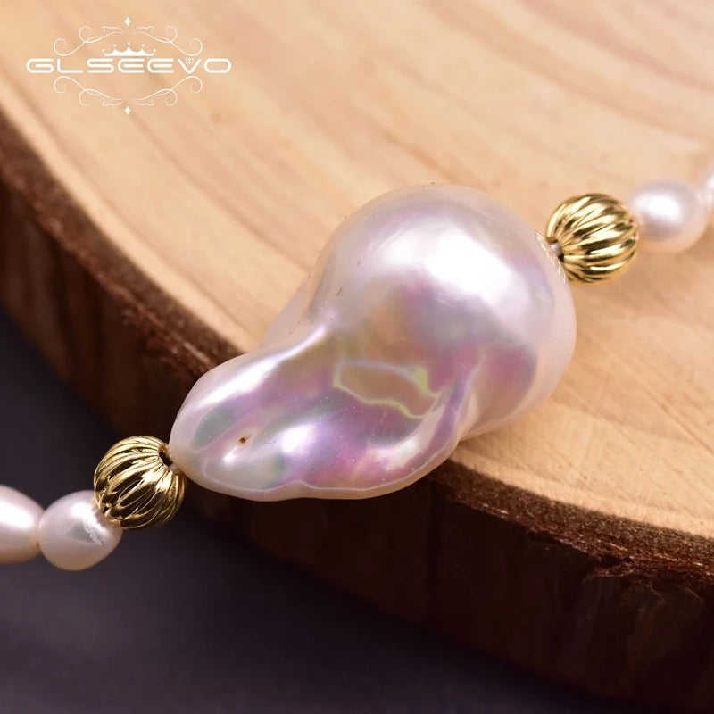 Baroque Fresh Water Pearl Adjustable Charm Bracelets For Women