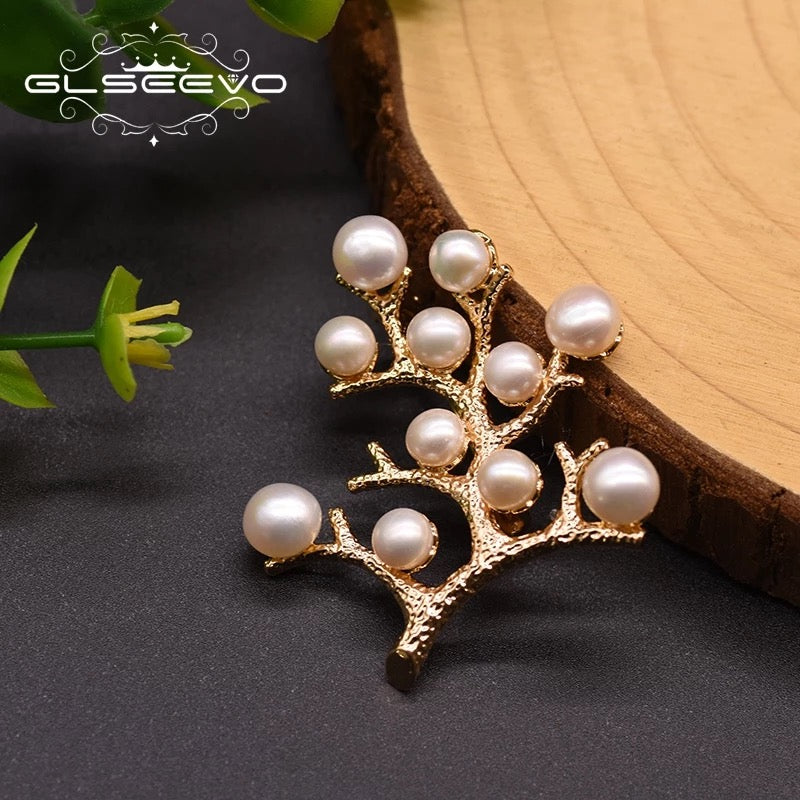 Fashion Luxury Baroque Creative Pearl Safety Pin Brooch For Women