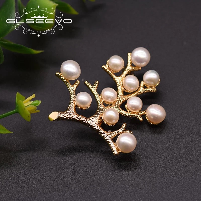 Fashion Luxury Baroque Creative Pearl Safety Pin Brooch For Women